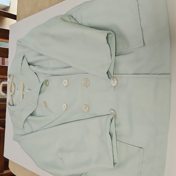 Misses Vintage ILGWU Lightweight coat in lt blue; appr Size L - 16/18 - Picture 4 of 9